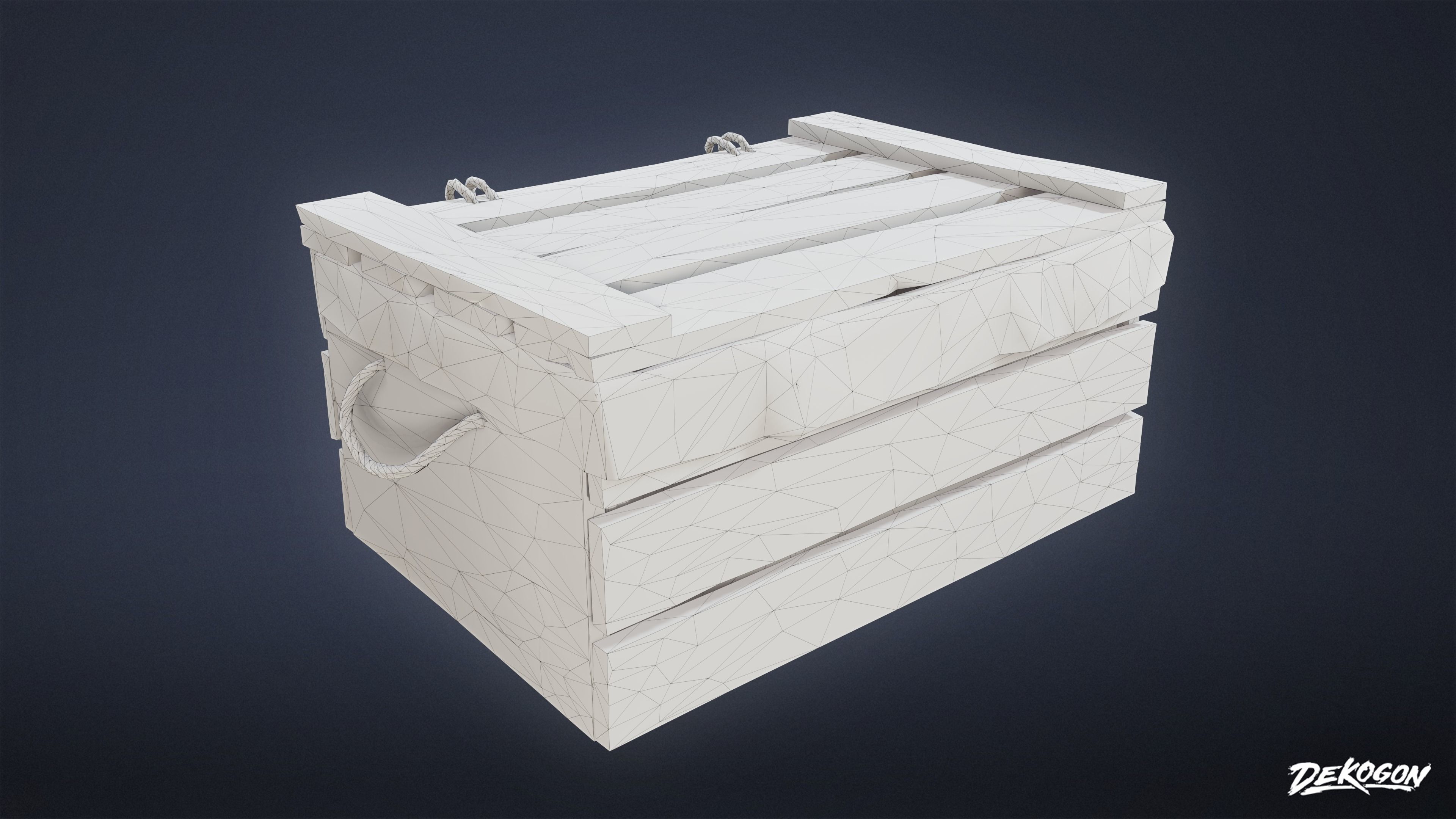 SEASIDE DOCKS - Crates 02 - NANITE AND LOW POLY Low-poly 3D model_2