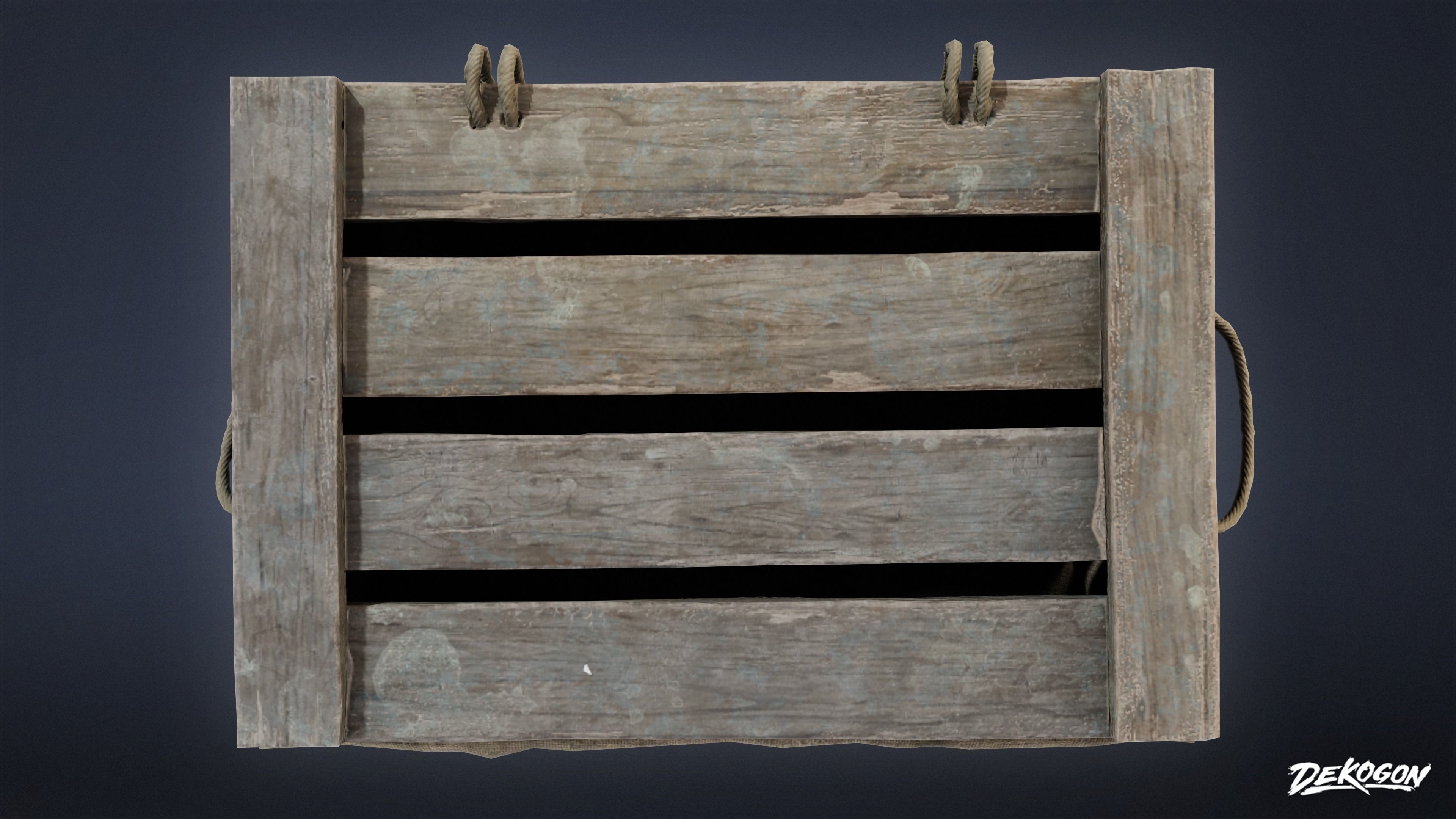 SEASIDE DOCKS - Crates 02 - NANITE AND LOW POLY Low-poly 3D model_6