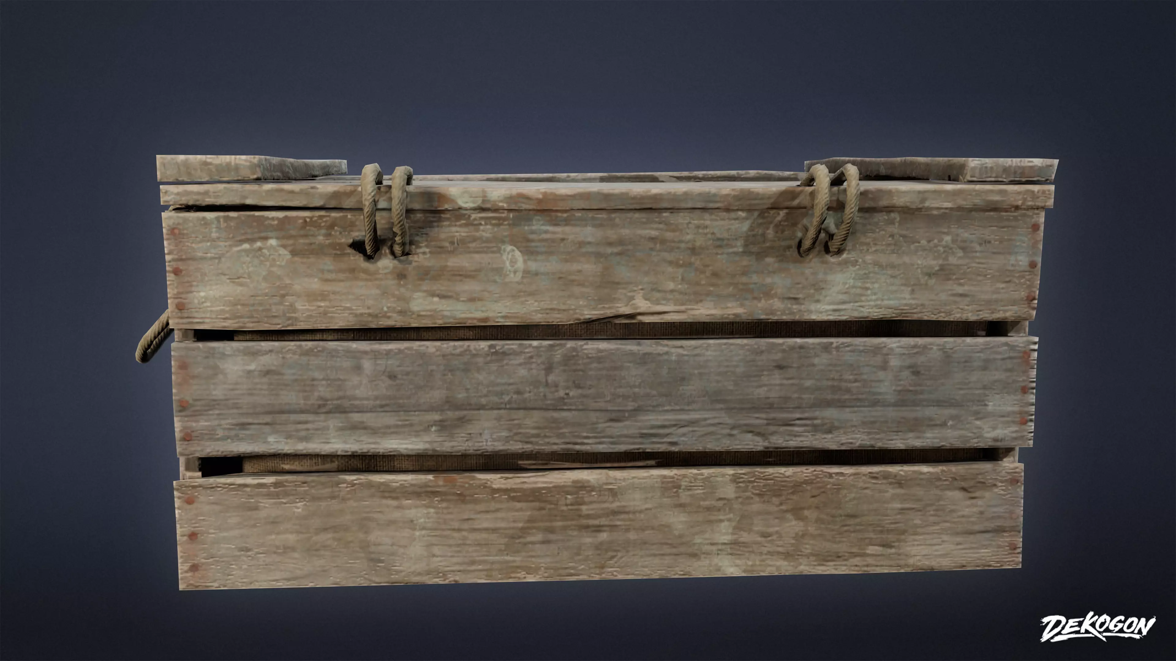 SEASIDE DOCKS - Crates 02 - NANITE AND LOW POLY Low-poly 3D model_0