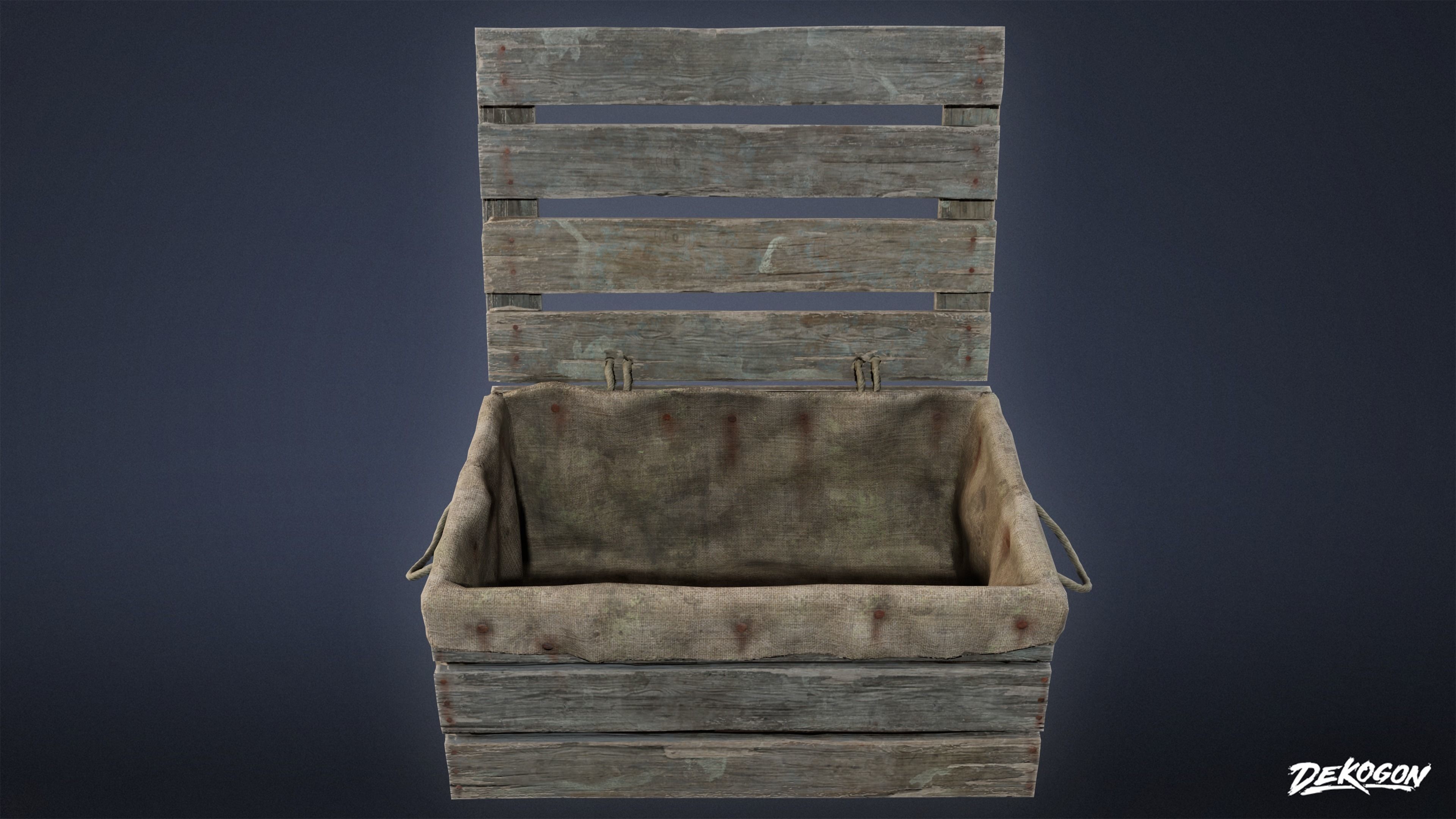 SEASIDE DOCKS - Crates 02 - NANITE AND LOW POLY Low-poly 3D model_8