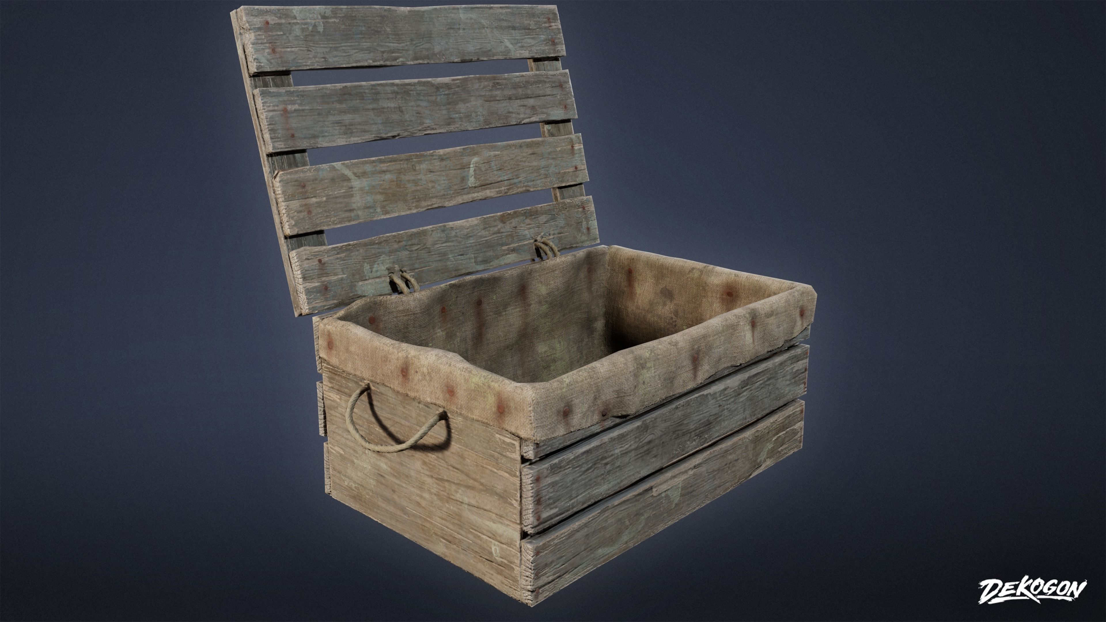 SEASIDE DOCKS - Crates 02 - NANITE AND LOW POLY Low-poly 3D model_7