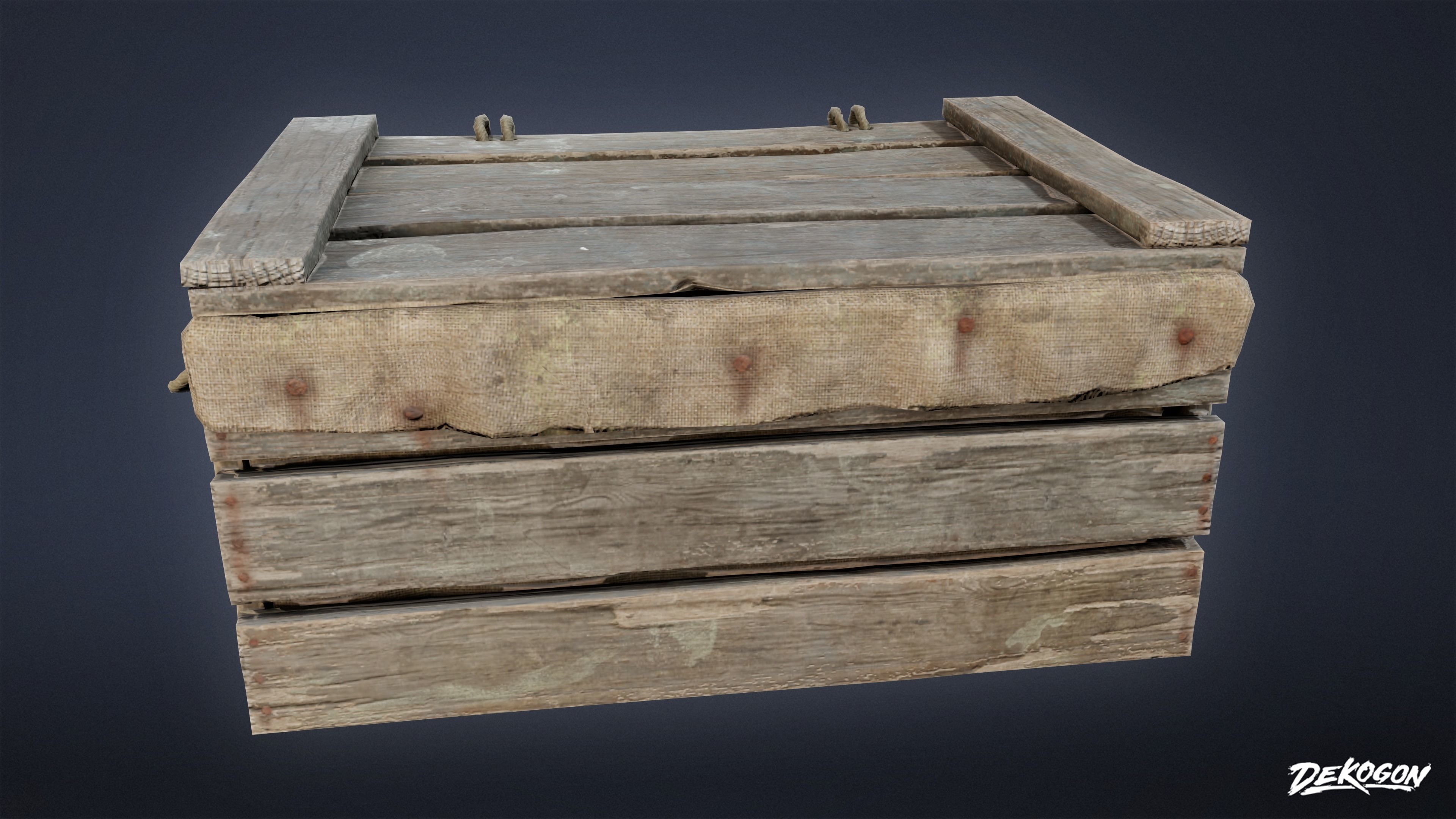 SEASIDE DOCKS - Crates 02 - NANITE AND LOW POLY Low-poly 3D model_3