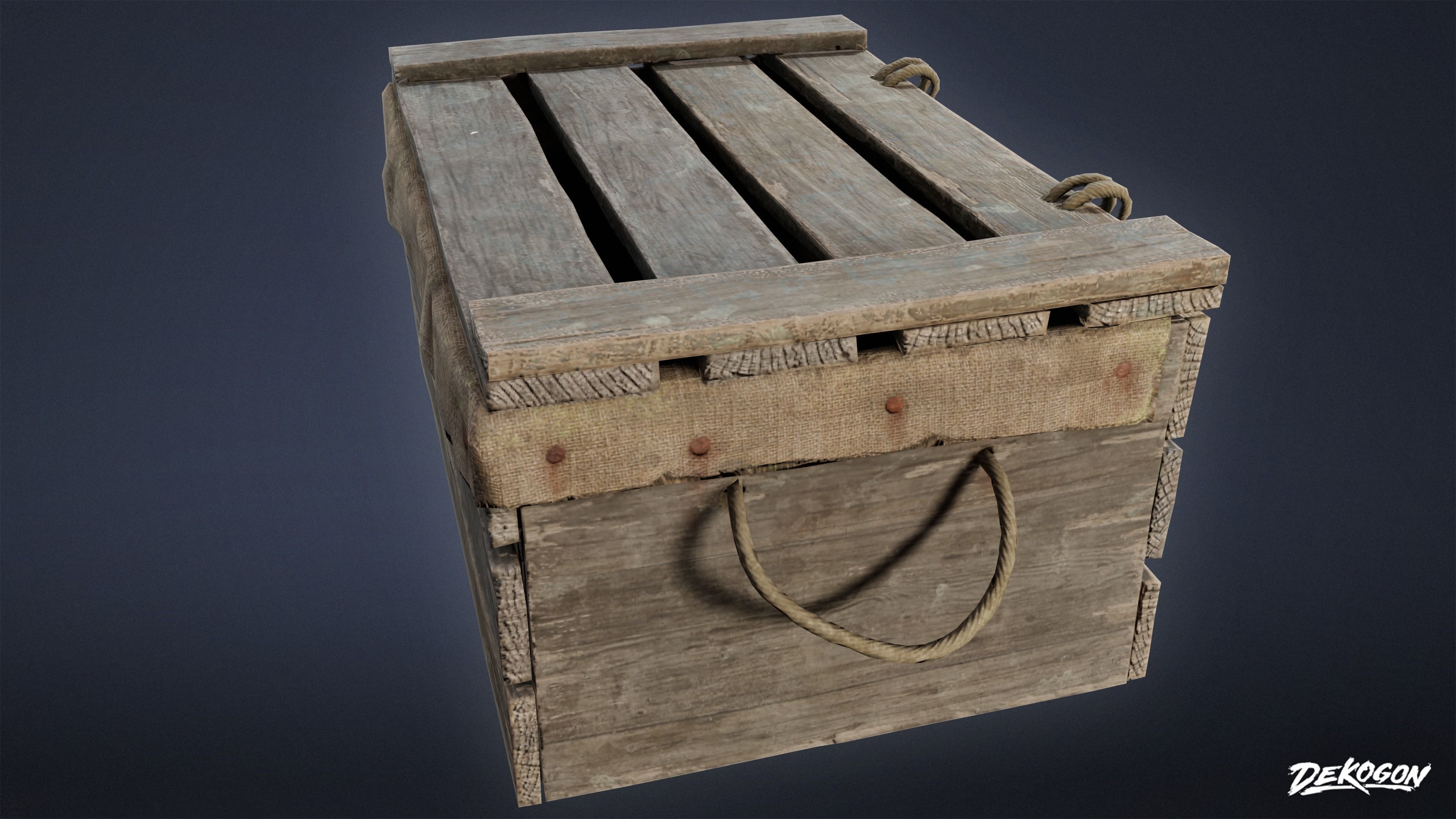 SEASIDE DOCKS - Crates 02 - NANITE AND LOW POLY Low-poly 3D model_5