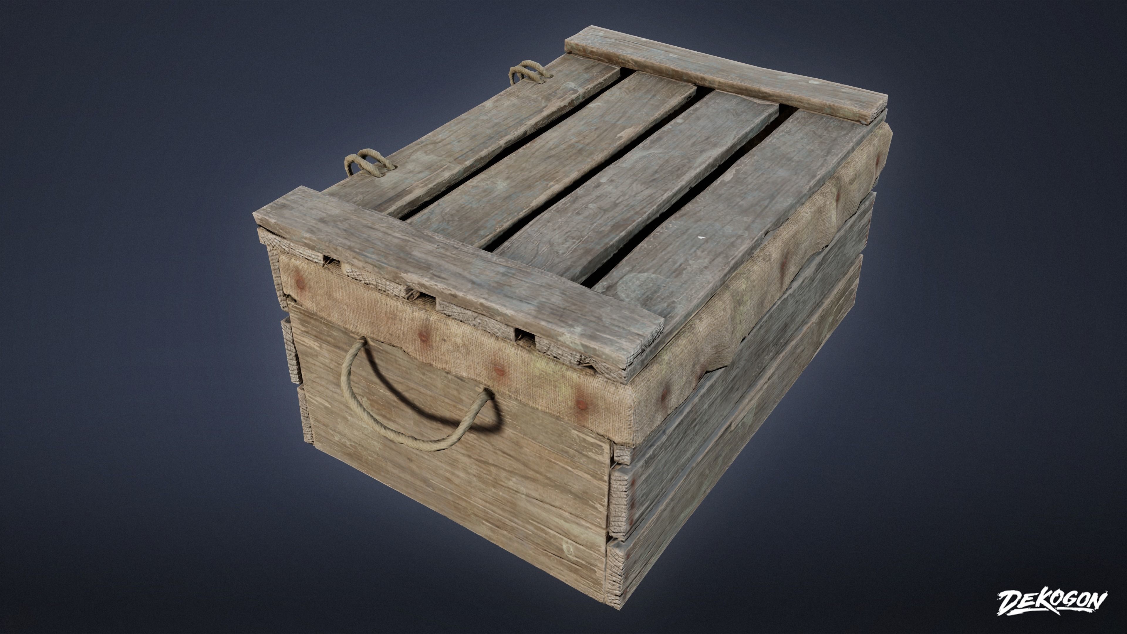 SEASIDE DOCKS - Crates 02 - NANITE AND LOW POLY Low-poly 3D model_4