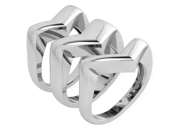 V Band Ring 3 pcs 3844