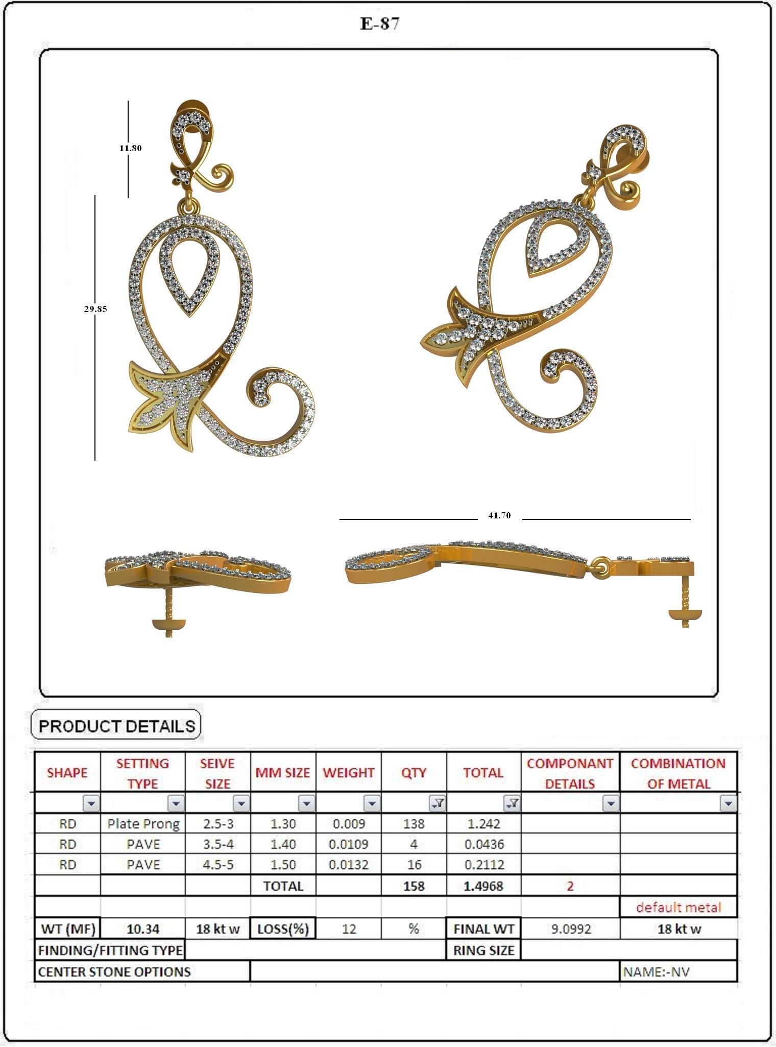 EARRING LOAT 100 DESIGN 3D print model_86