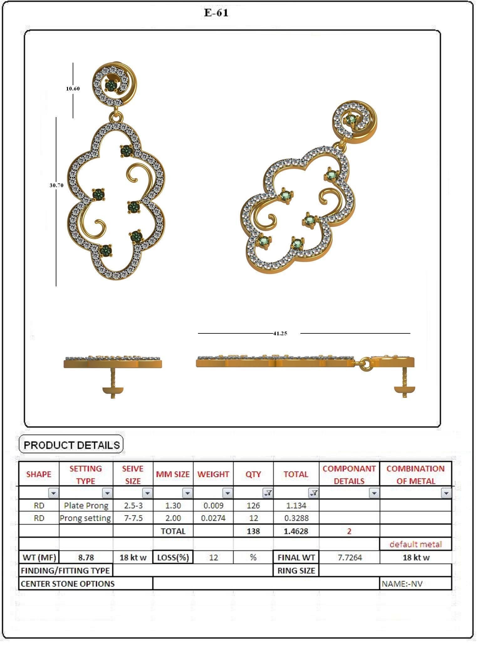 EARRING LOAT 100 DESIGN 3D print model_58