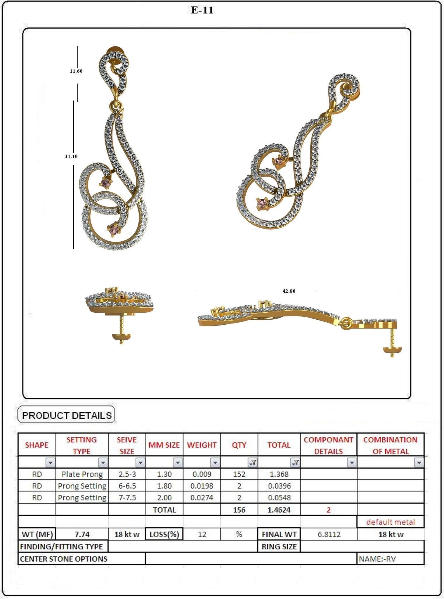 EARRING LOAT 100 DESIGN 3D print model_3