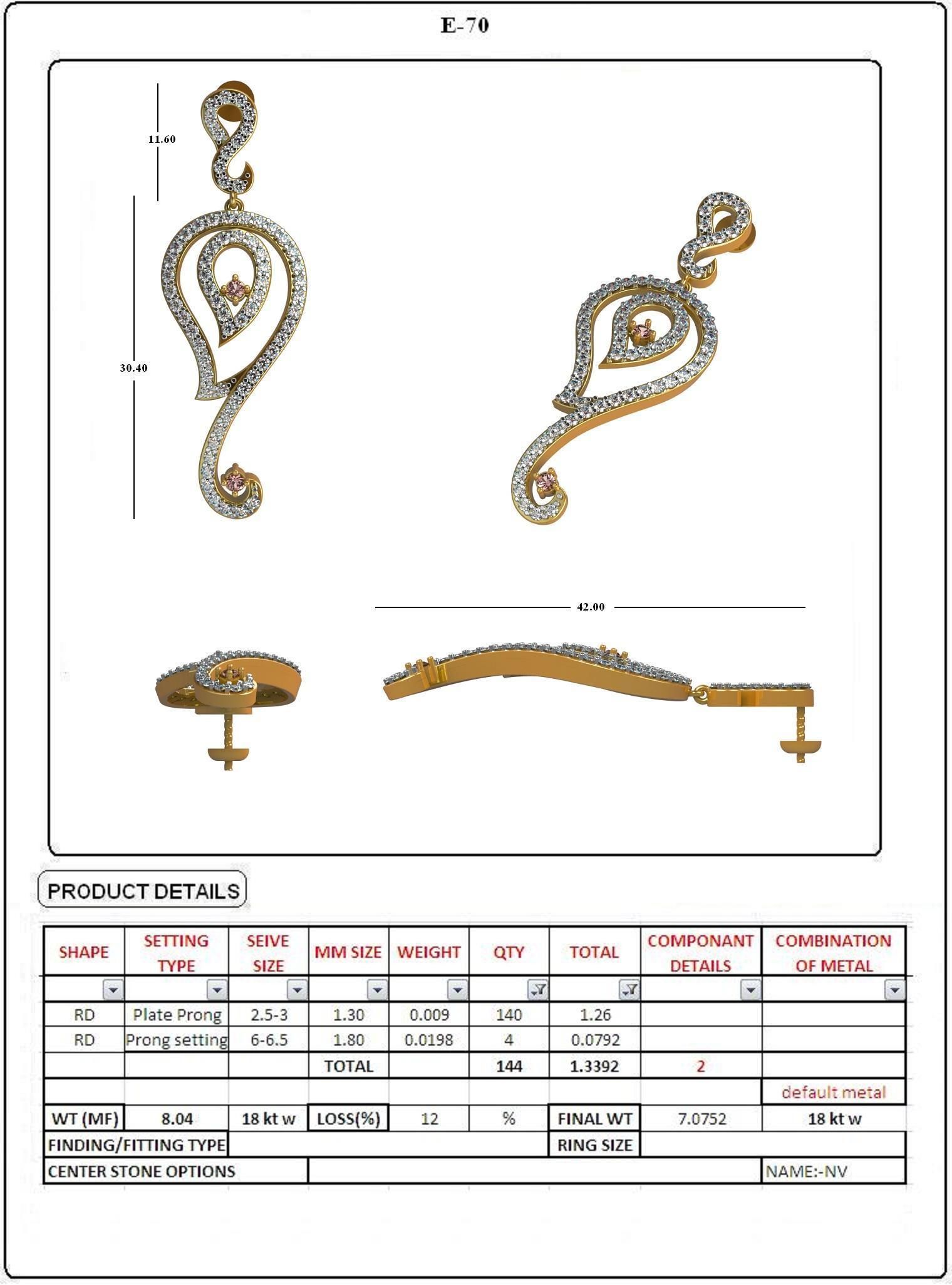 EARRING LOAT 100 DESIGN 3D print model_68