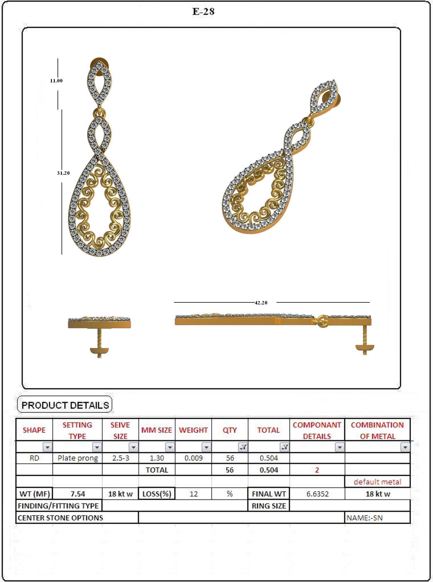 EARRING LOAT 100 DESIGN 3D print model_21