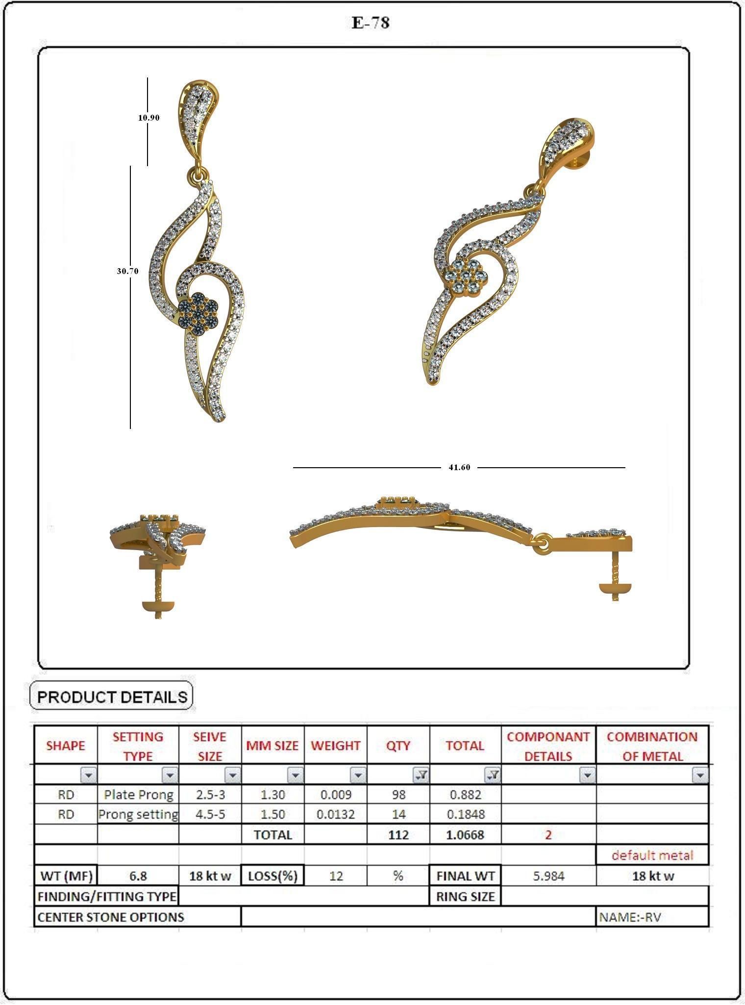 EARRING LOAT 100 DESIGN 3D print model_76