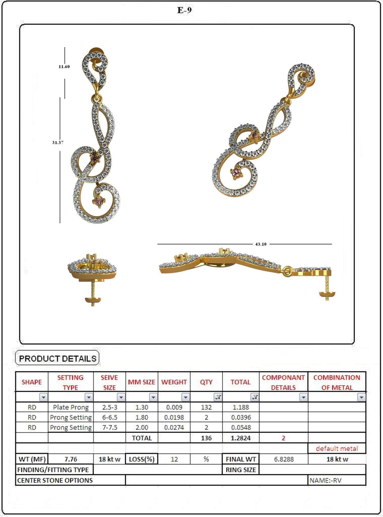 EARRING LOAT 100 DESIGN 3D print model_89