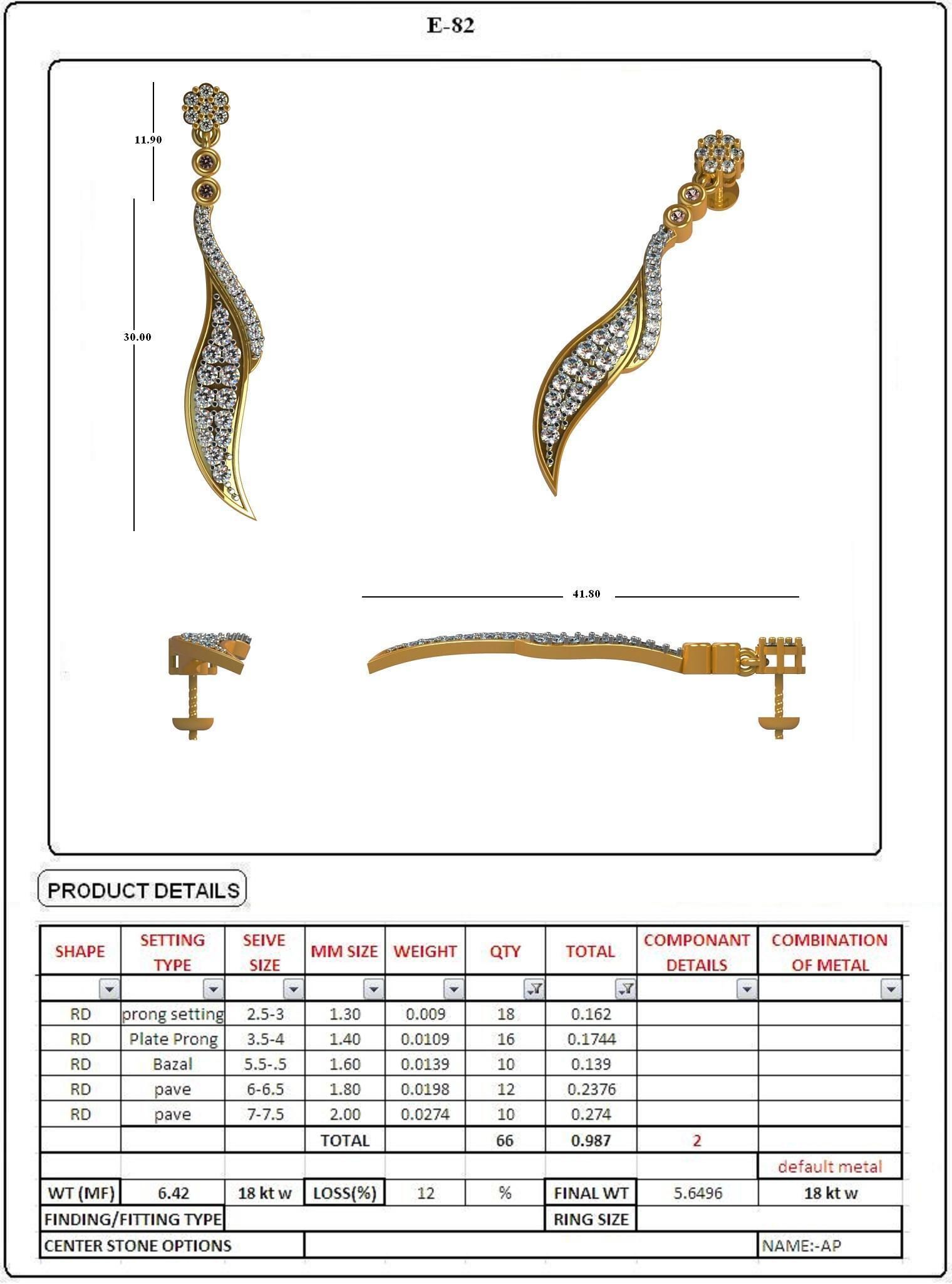 EARRING LOAT 100 DESIGN 3D print model_81