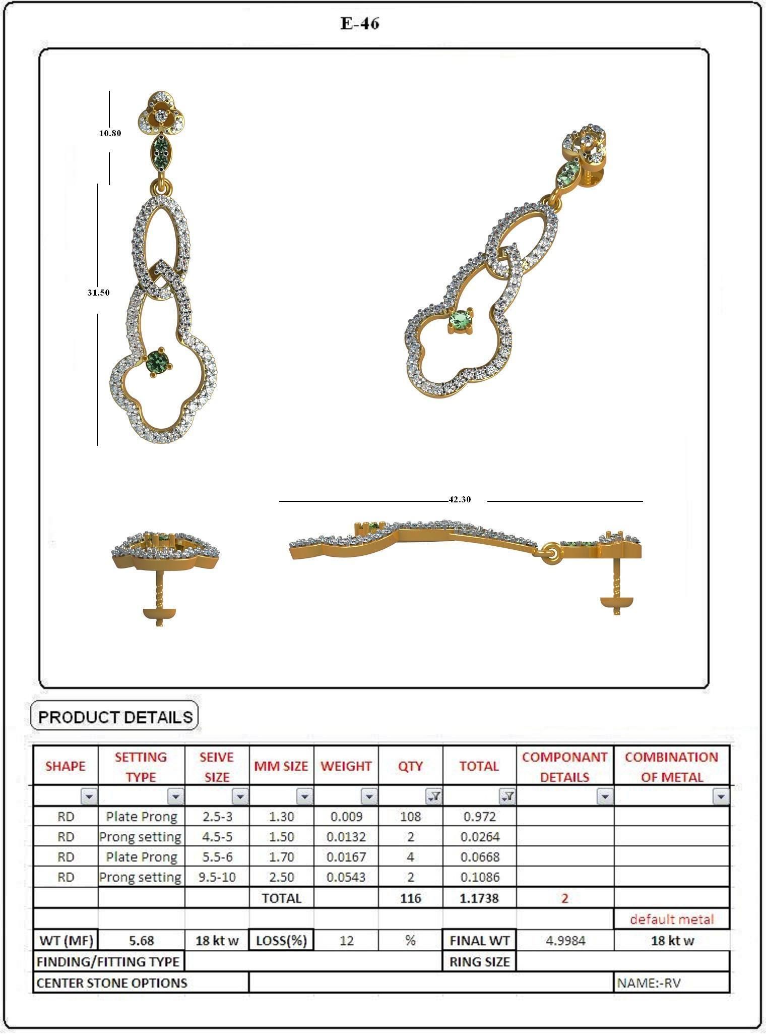 EARRING LOAT 100 DESIGN 3D print model_41