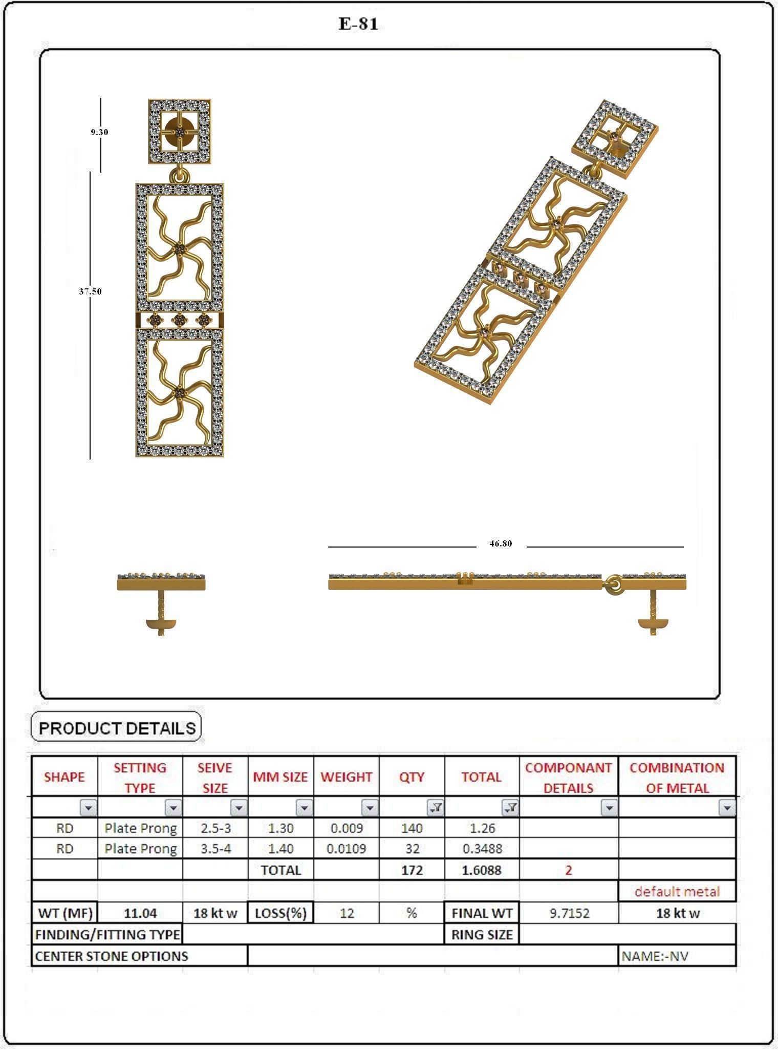 EARRING LOAT 100 DESIGN 3D print model_80