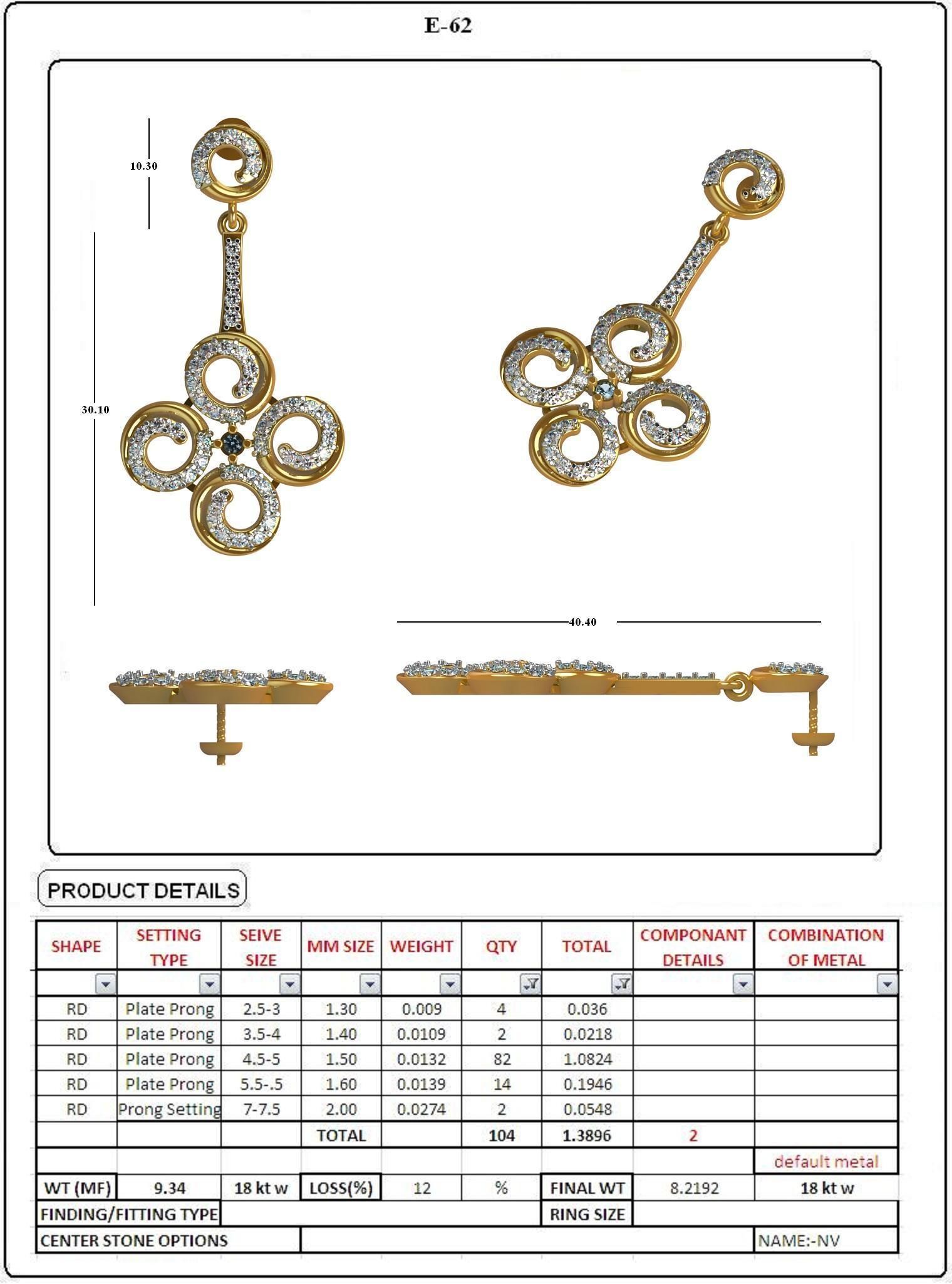 EARRING LOAT 100 DESIGN 3D print model_59