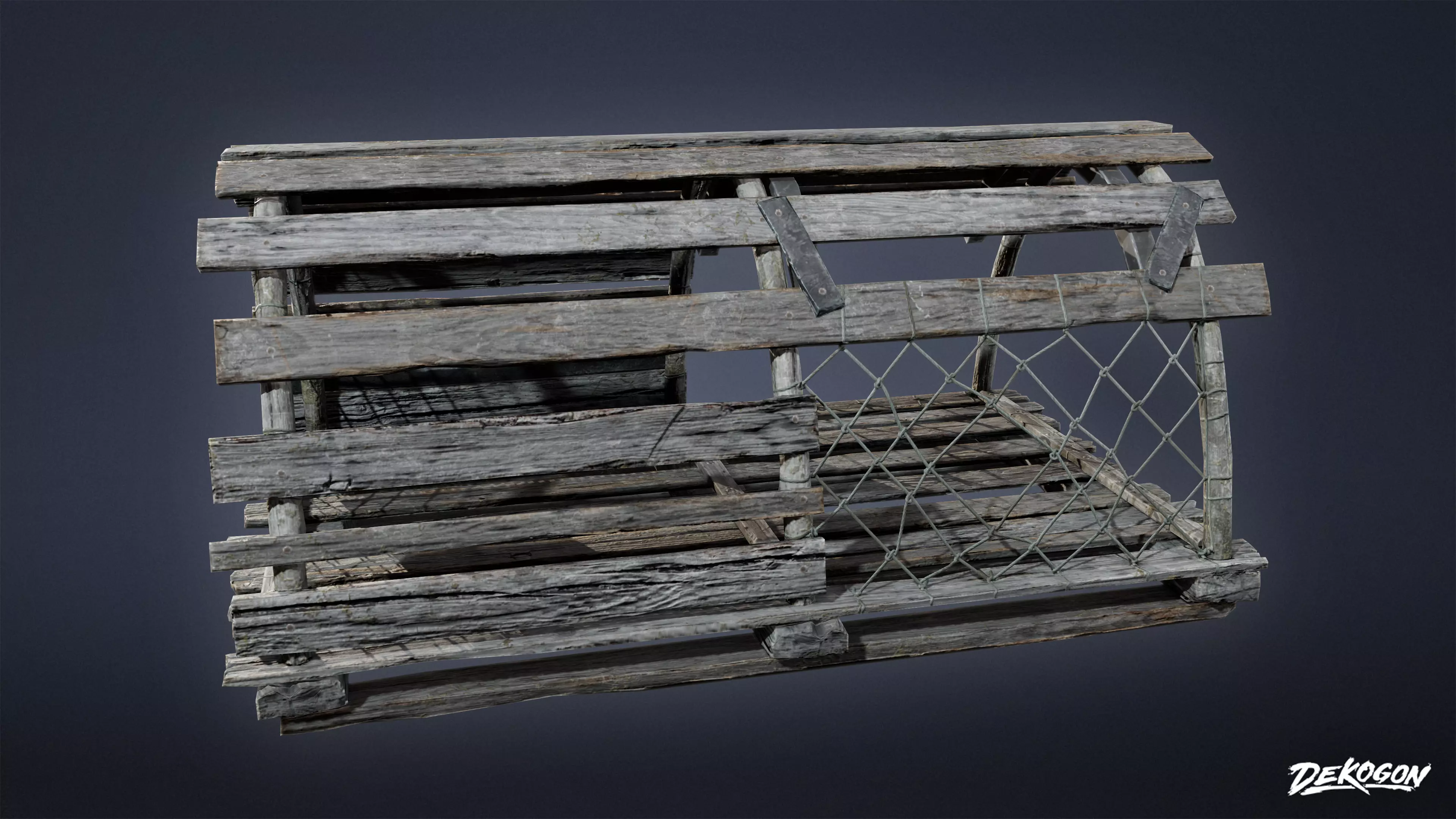SEASIDE DOCKS - Crab Cages 01 - NANITE AND LOW POLY Low-poly 3D model_0