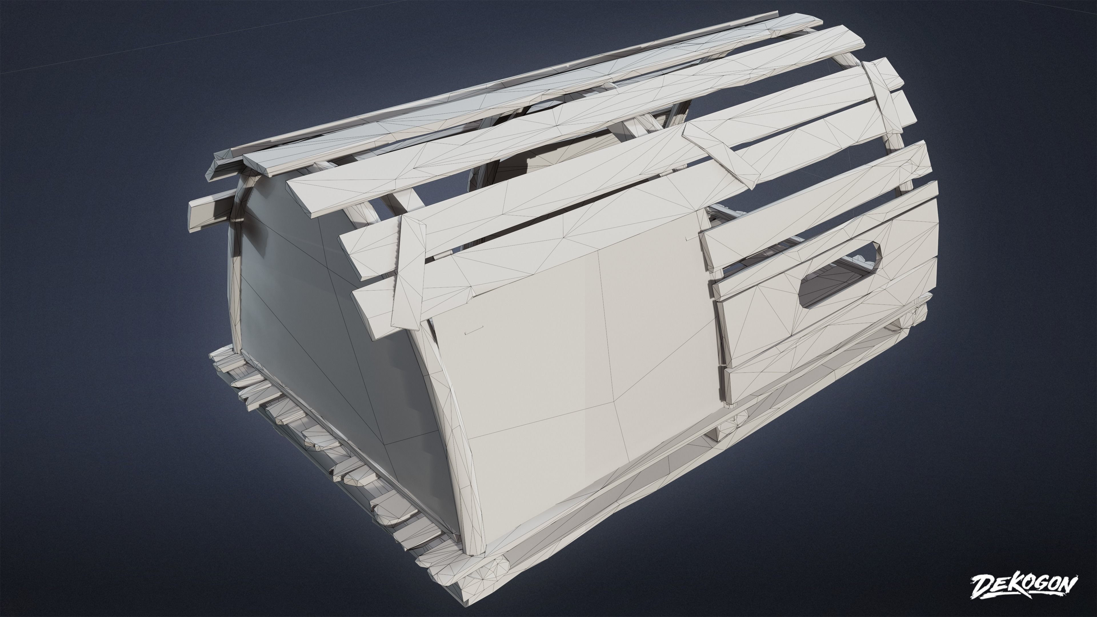 SEASIDE DOCKS - Crab Cages 01 - NANITE AND LOW POLY Low-poly 3D model_1