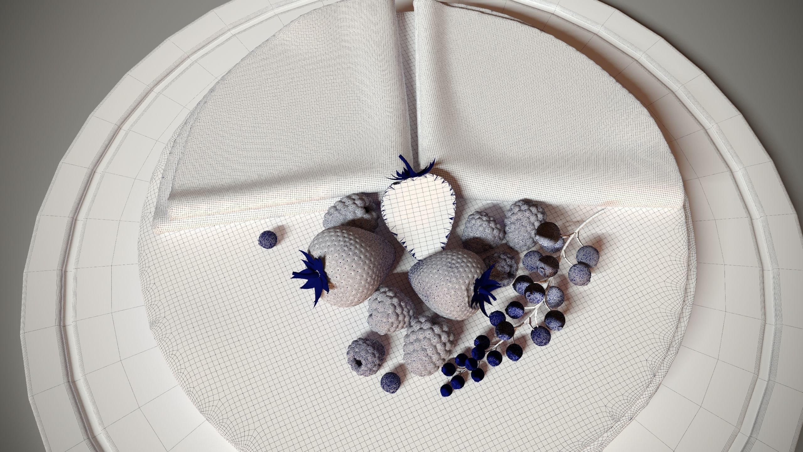 Crepes with berries 3D model_6