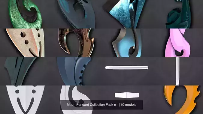 Maori Pendant Collection Pack n1 
