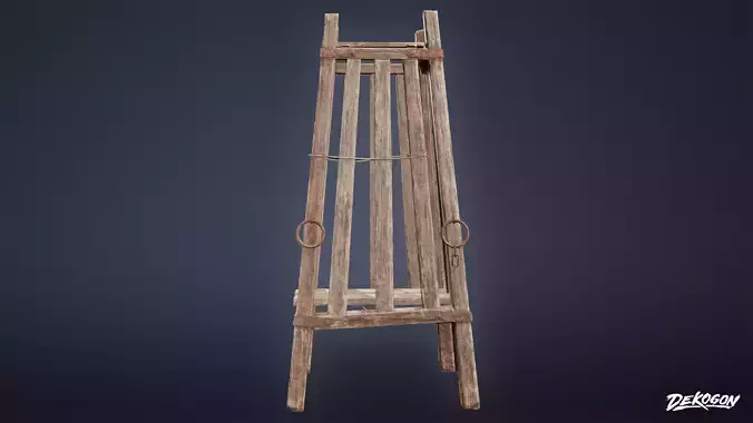 PIRATES - Cage Wooden 01 - NANITE AND LOW POLY Low-poly 3D model