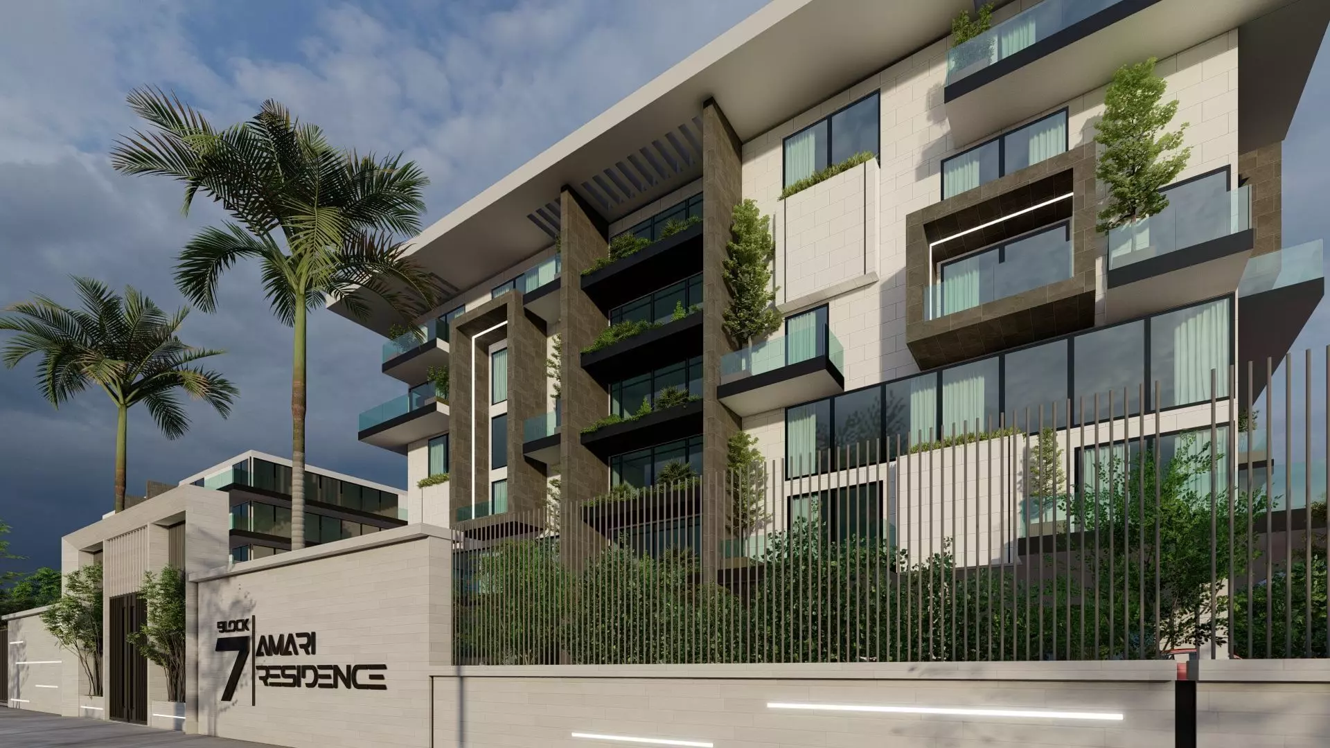 Amari Residence Exterior Design 3D model_16