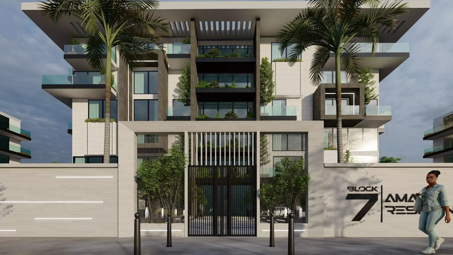 Amari Residence Exterior Design 3D model_17