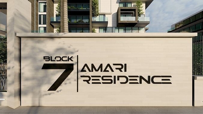 Amari Residence Exterior Design 3D model 3
