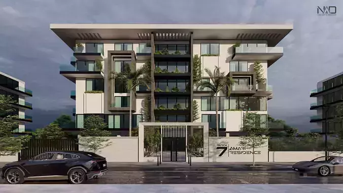 Amari Residence Exterior Design 3D model Amari Residence Exterior Design 3D model