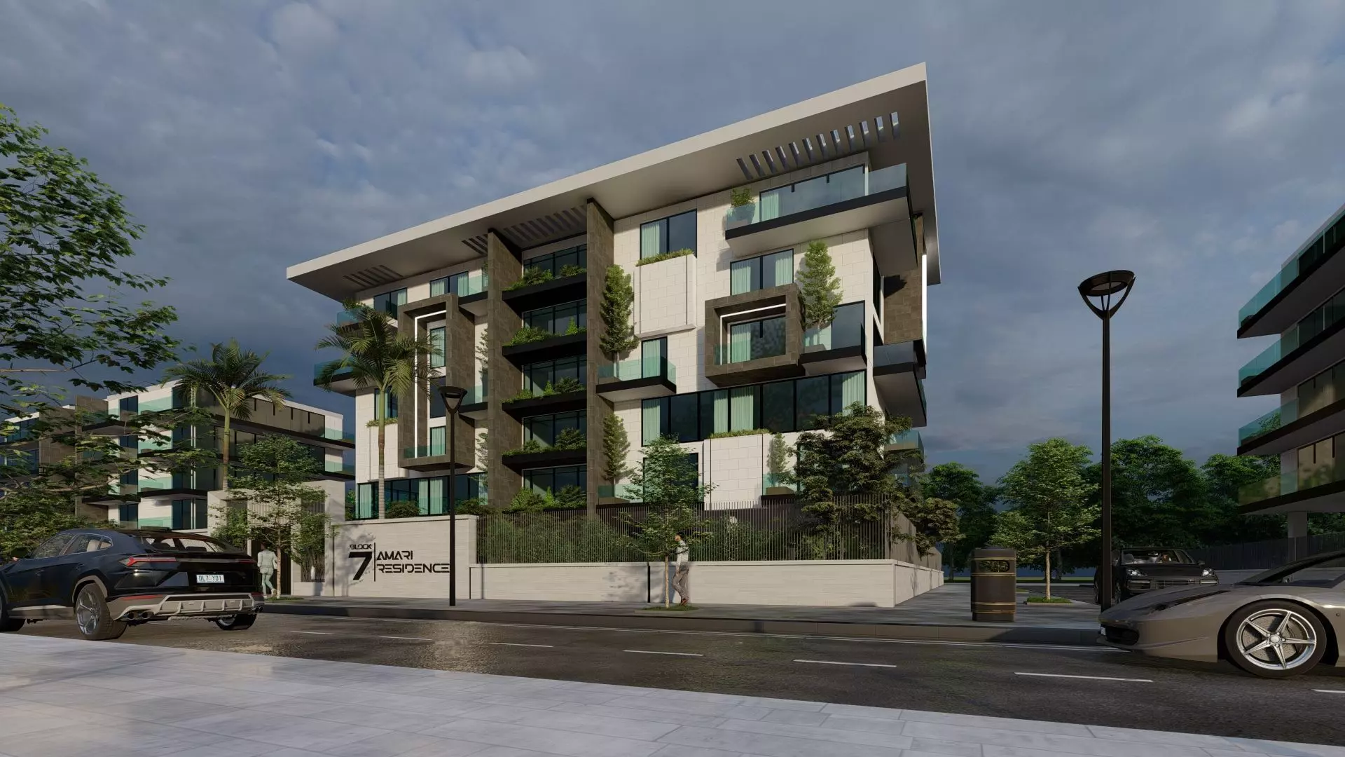 Amari Residence Exterior Design 3D model_15