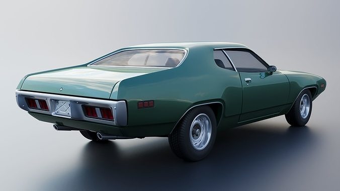 Plymouth Satellite 1971 3D print model 7