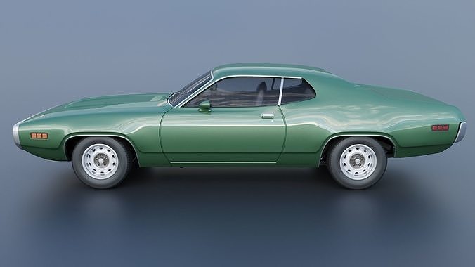 Plymouth Satellite 1971 3D print model 4
