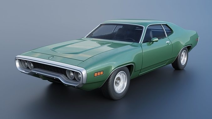 Plymouth Satellite 1971 3D print model 3