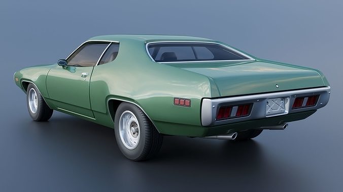 Plymouth Satellite 1971 3D print model 5