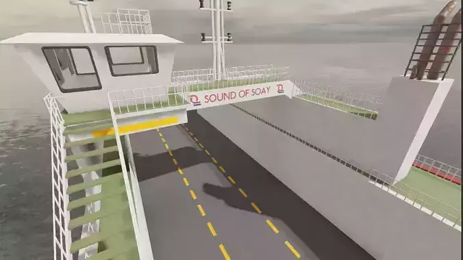 RO RO Ferry Vessel Western Ferries Sound of Soay 3D model