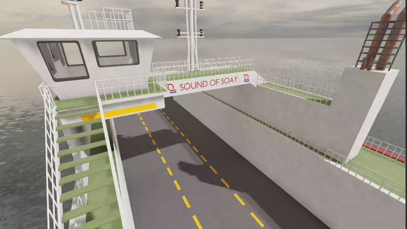 RO RO Ferry Vessel Western Ferries Sound of Soay 3D model_0