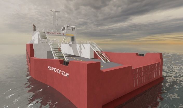 RO RO Ferry Vessel Western Ferries Sound of Soay 3D model_3