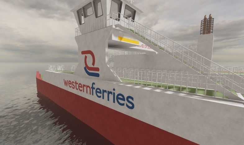 RO RO Ferry Vessel Western Ferries Sound of Soay 3D model_2