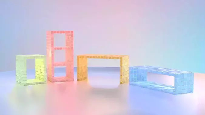 Colorful Tile Tables Set - Vol 1 