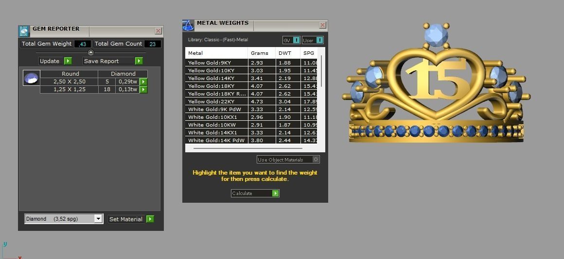 Teen Elegance The 15thYear Ring Symbolizes Graceful Transitions 3D print model_5