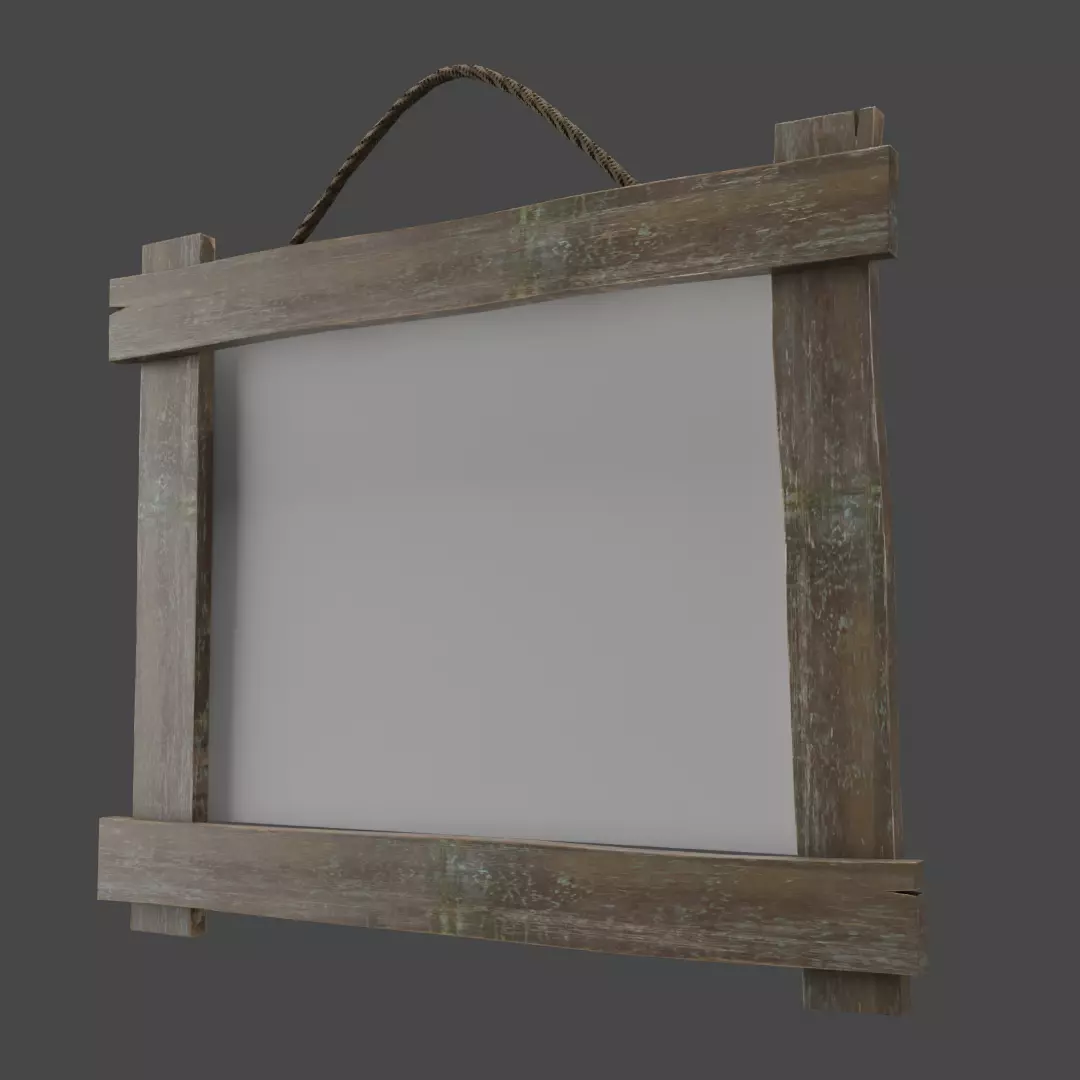 Photoframe1 Low-poly 3D model_0