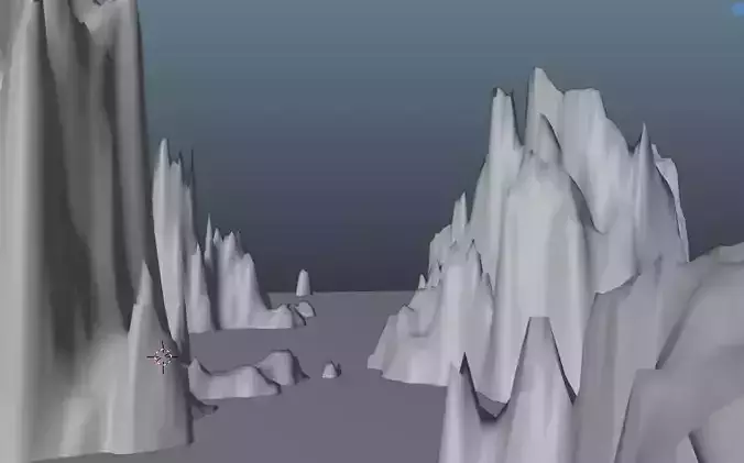 Mountain rocky terrain