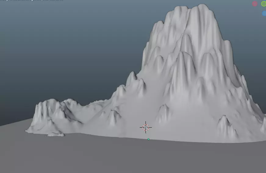 Mountain rocky terrain Free 3D model_0