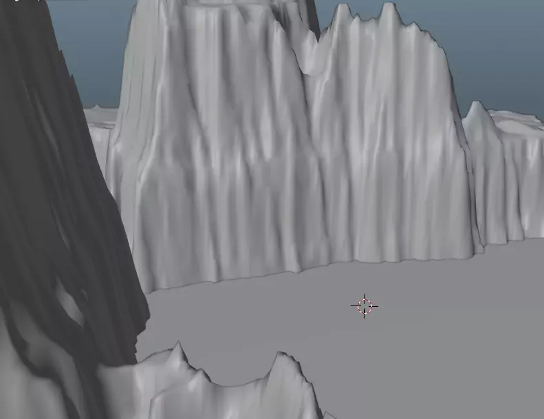 Mountain rocky terrain Free 3D model_0