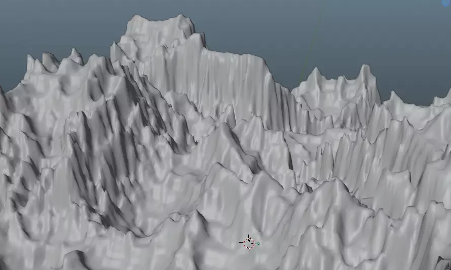 Mountain rocky terrain Free 3D model_0