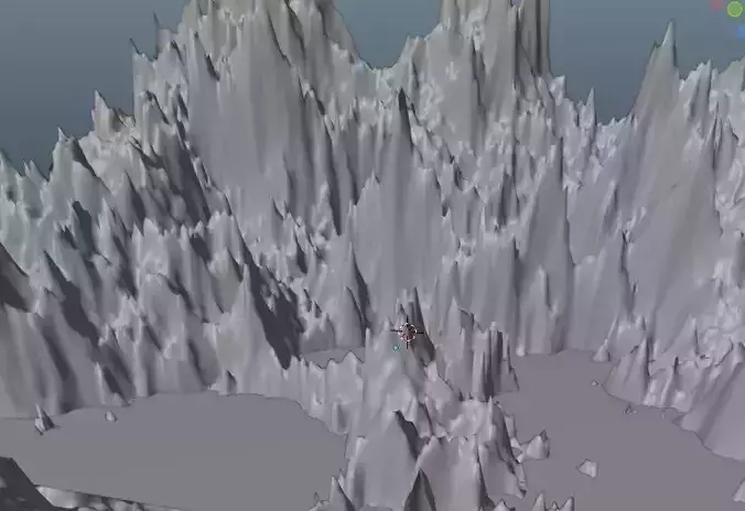 Mountain rocky terrain