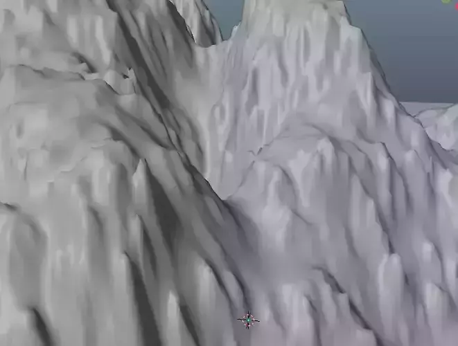 Mountain rocky terrain