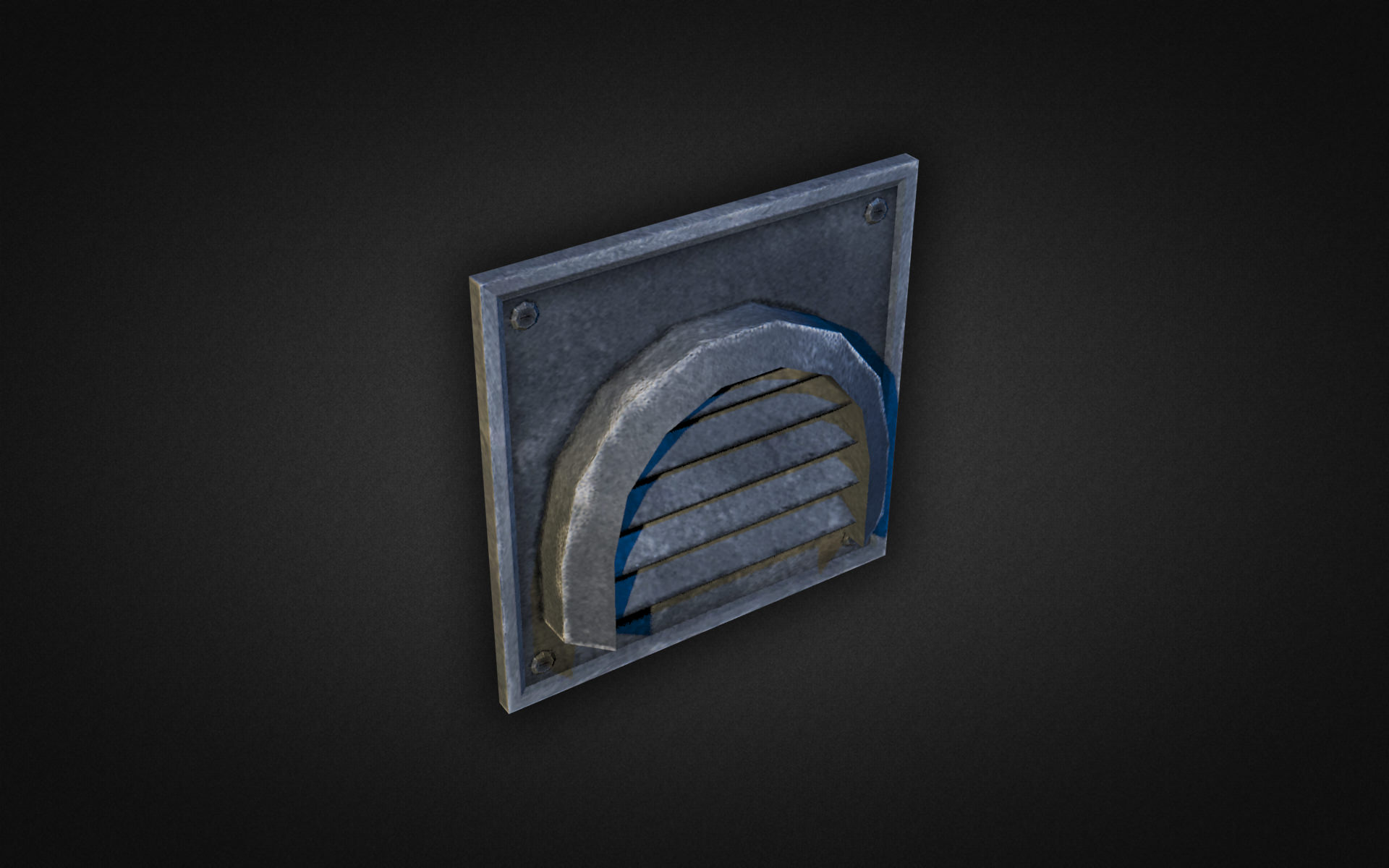 Wall Vents Pack 01 Low-poly 3D model_1