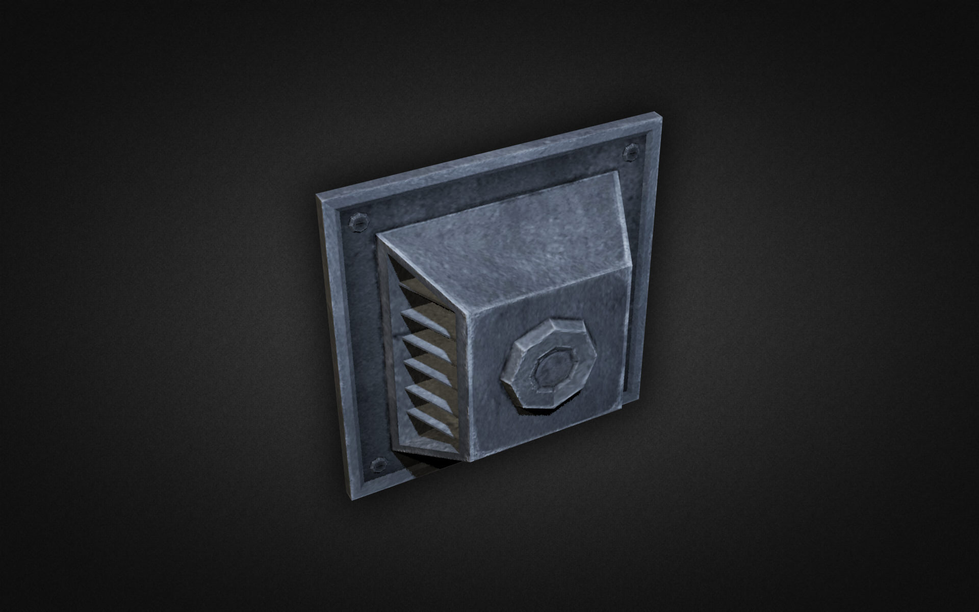 Wall Vents Pack 01 Low-poly 3D model_2