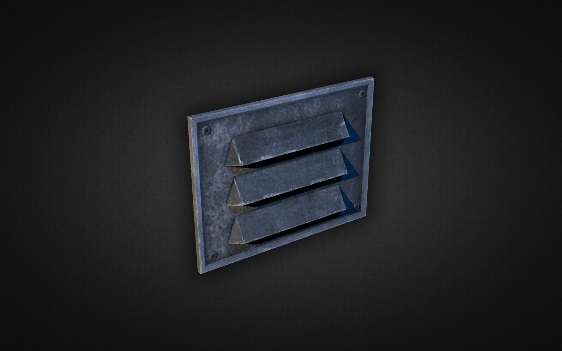 Wall Vents Pack 01 Low-poly 3D model_4